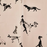 バーバリー ノバチェック 犬 散歩 モチーフ スカーフ ベージュ ピンクベージュ シルク レディース BURBERRY 【中古】